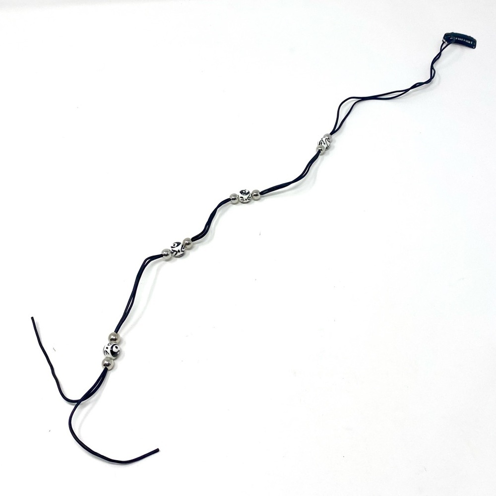 New Free People Braid In Hair Clip White Black Bead